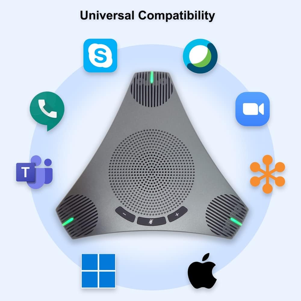 USB Speakerphone with DSP Noise Reduction and Echo Cancellation J782328
