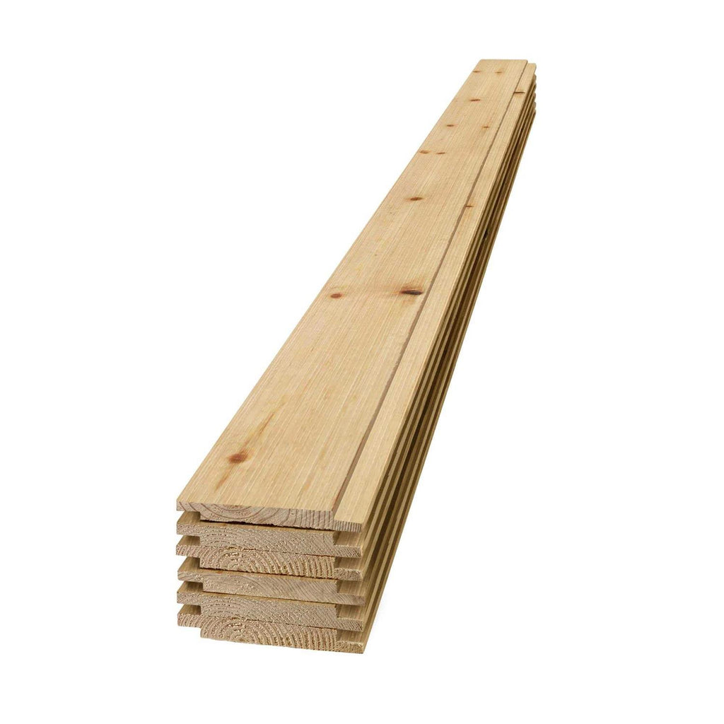 1 in. x 8 in. x 6 ft. Barn Wood Pine Shiplap Board R71770
