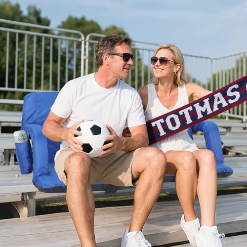 Padded Stadium Chair with Back Support and Armrests R3476