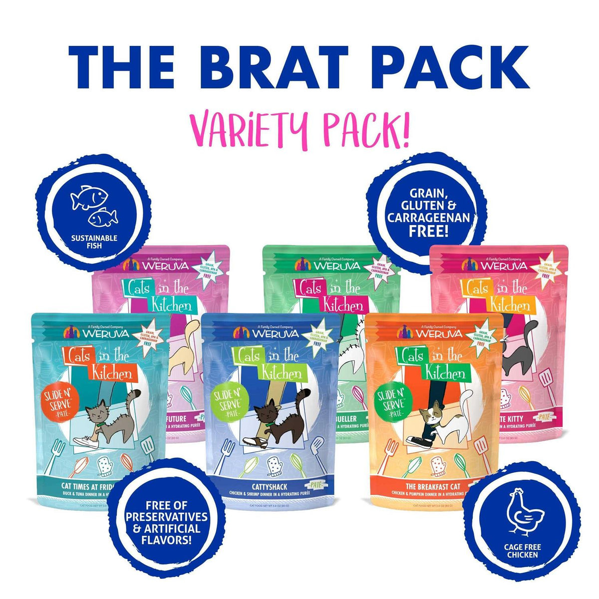 Variety Cat Food Pouches V4769