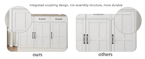 Tall Bathroom Storage Cabinet with Open Shelves and Drawer A3285