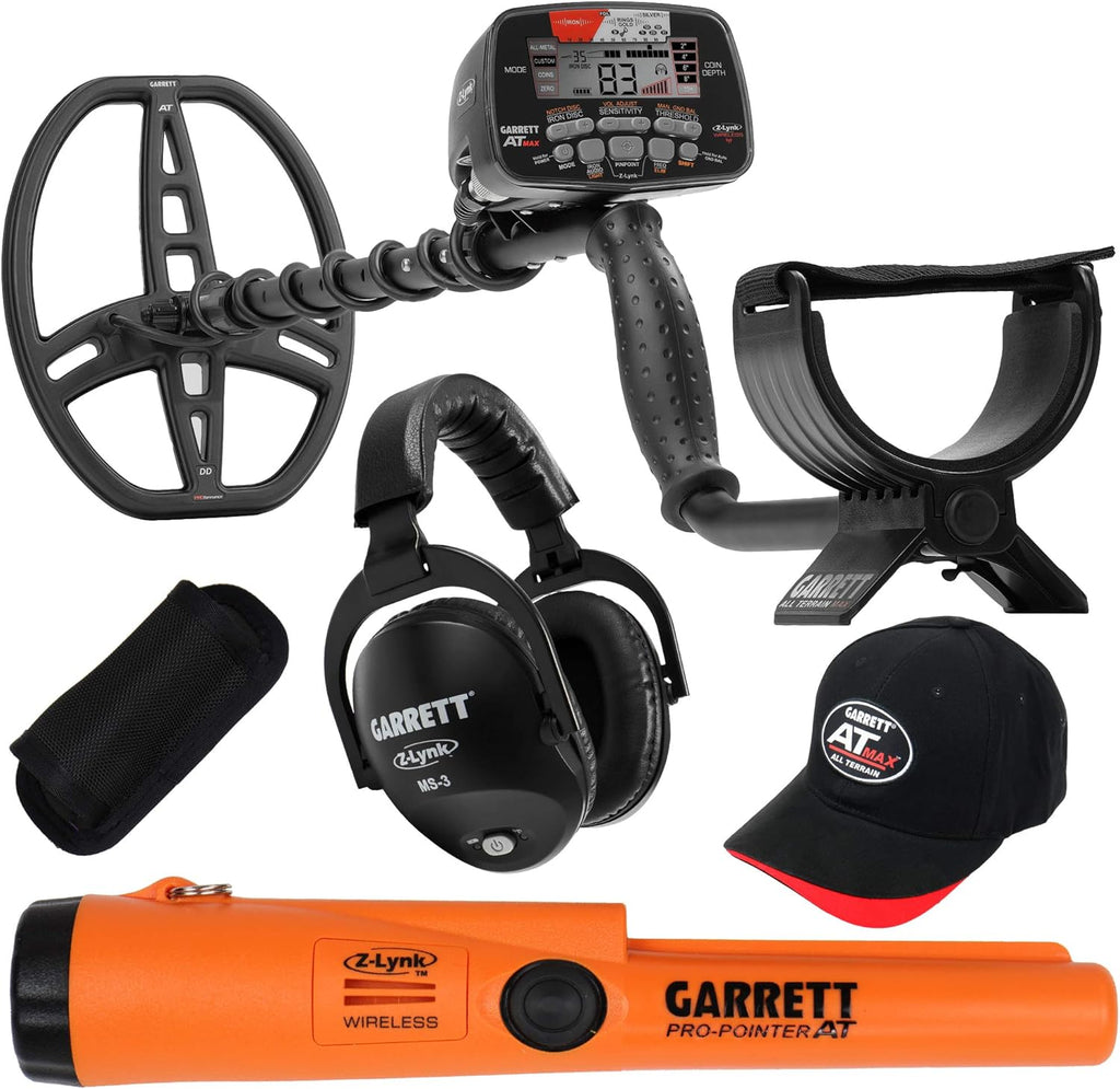 Waterproof Metal Detector with Wireless Headphones and Pinpointer C761330