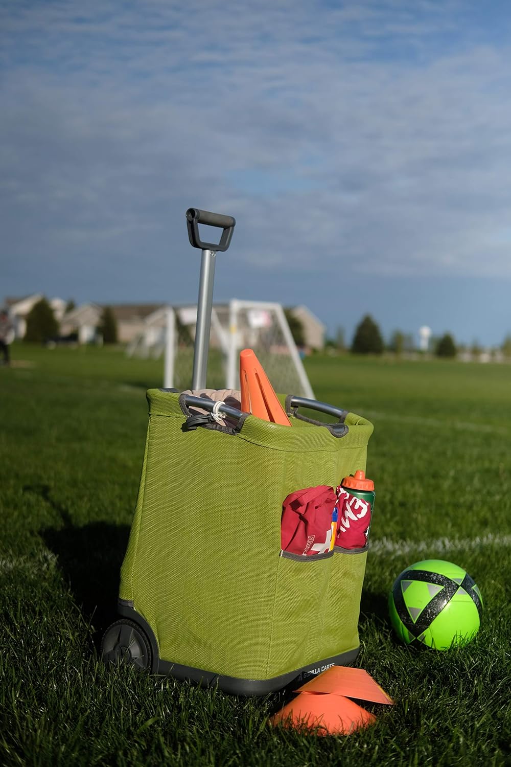 Green Collapsible Soft-Sided Folding Cart T2612