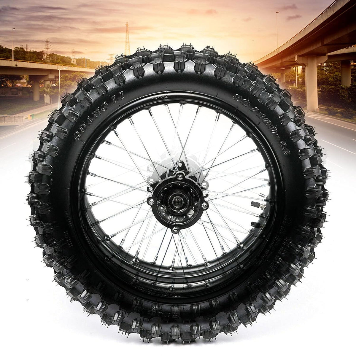 14" Rear Wheel 90/100-14 Tire + Rim for Dirt Bike Pit Bike C613