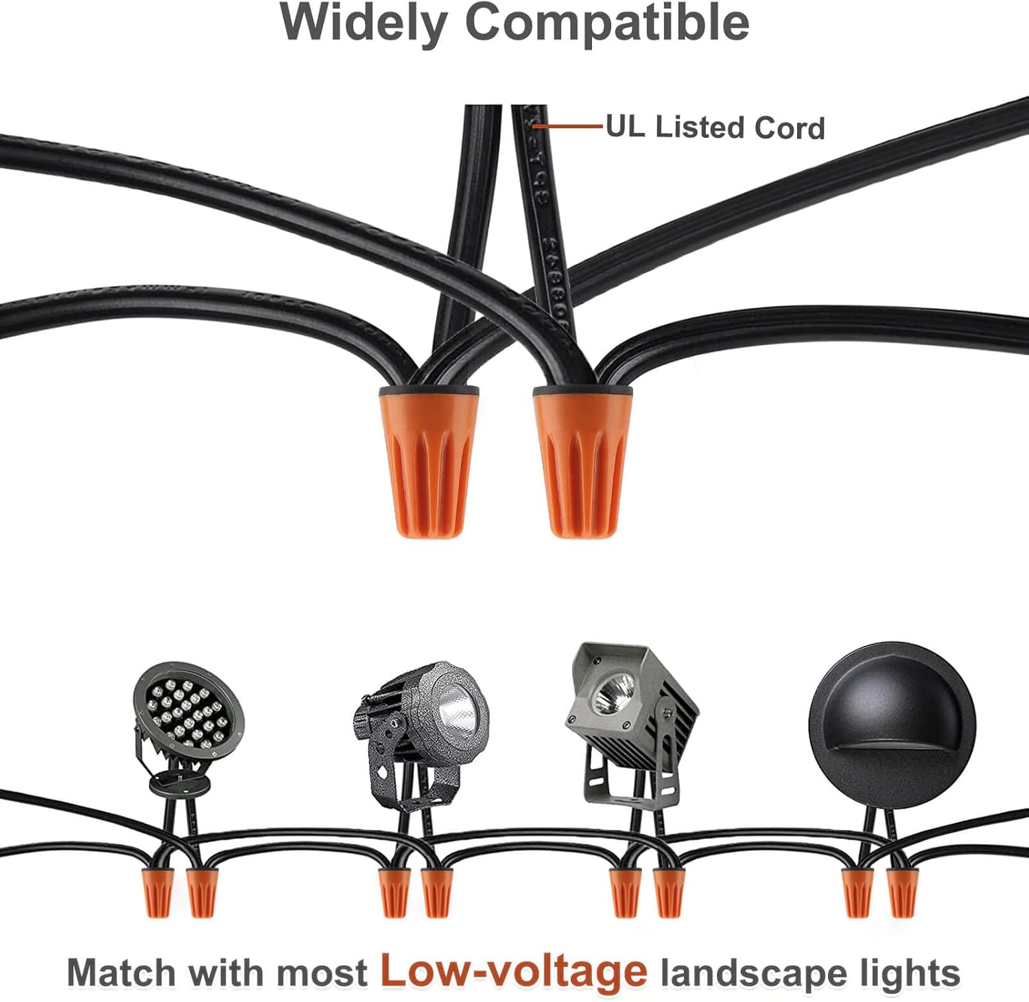 6 Pack Low Voltage Warm White Deck Lights J257583