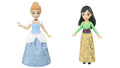 2 Disney Princess 3.5-inch Small Dolls - Cinderella & Mulan W5915