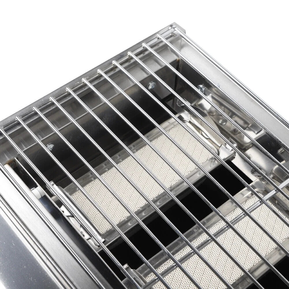 18.5" Stainless Steel 3 Burner Portable BBQ Grill M792
