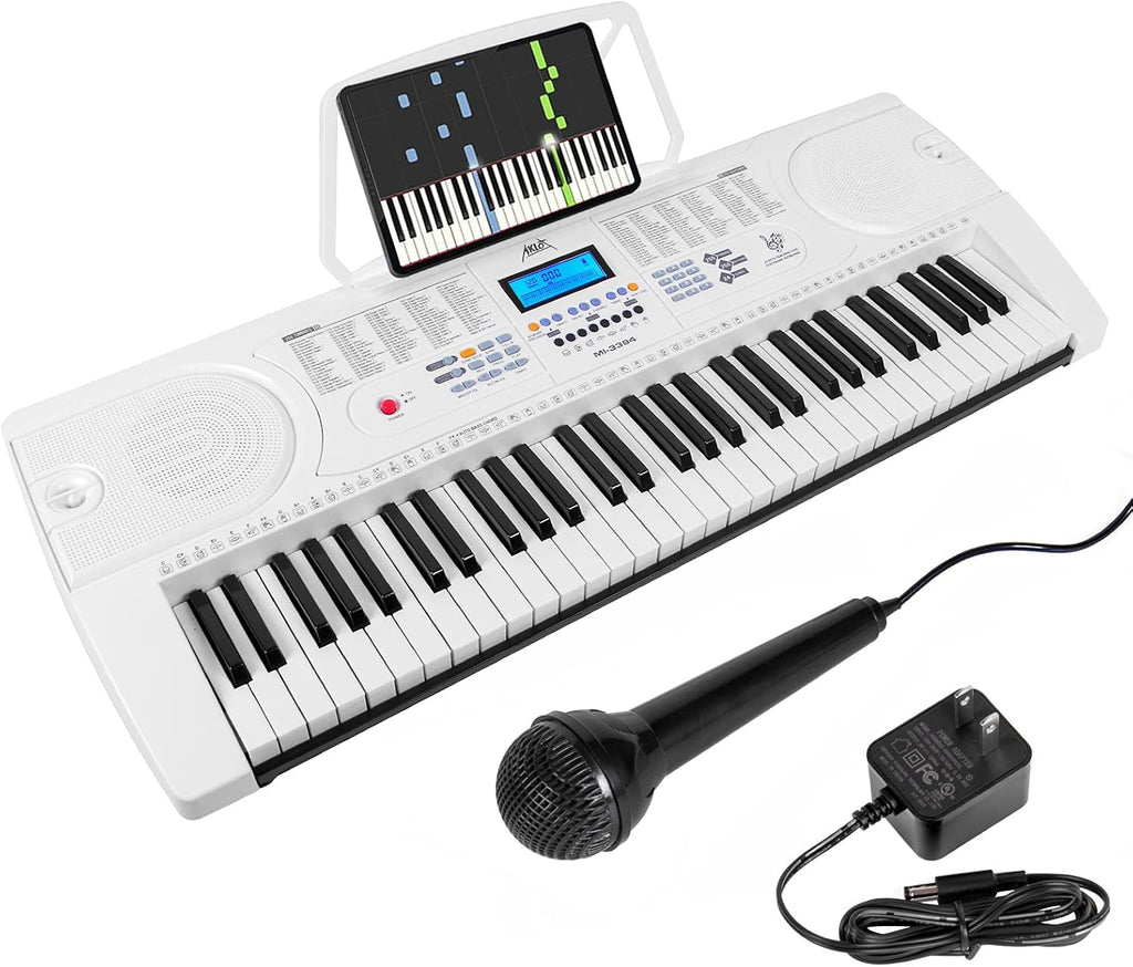 61-Key Portable Electronic Keyboard Piano with LCD Screen Z76406