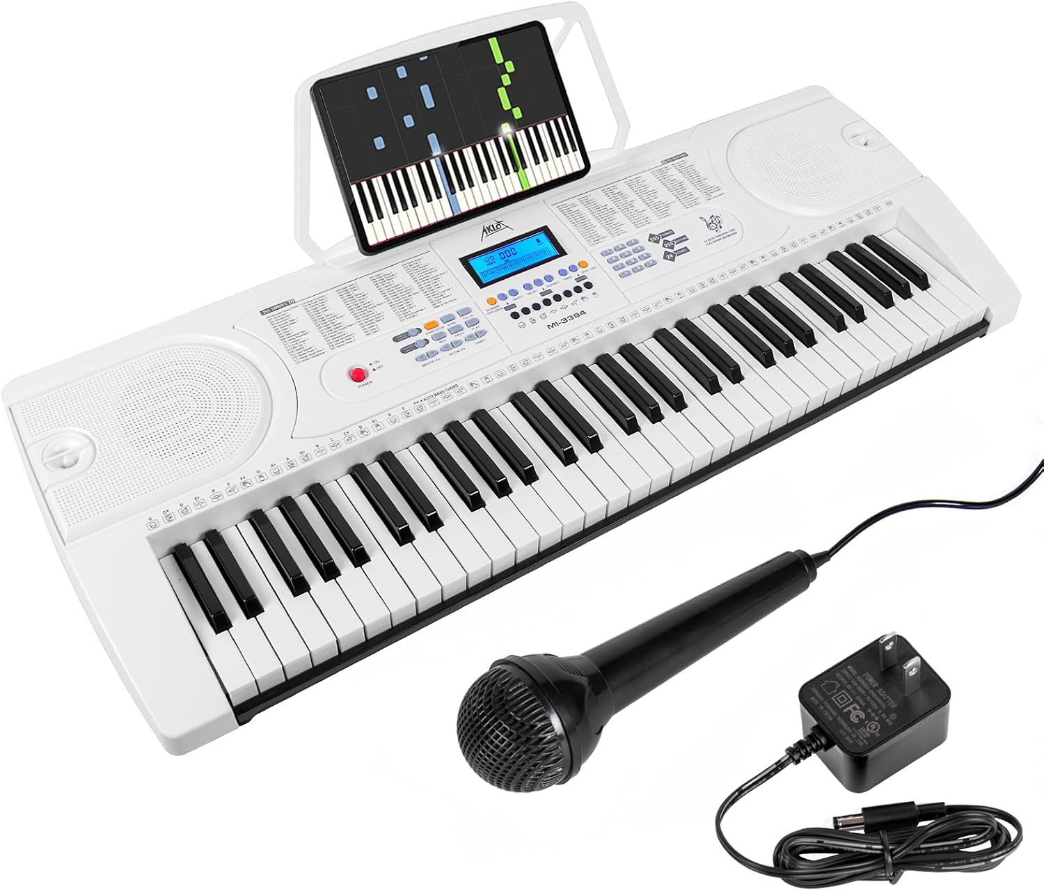 61-Key Portable Electronic Keyboard Piano with LCD Screen Z76406