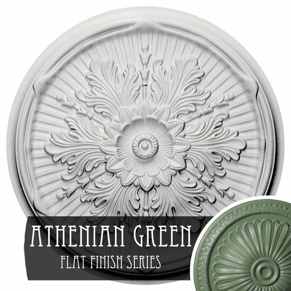 21 inch x 2 inch Hand-Painted Ceiling Medallion V7443