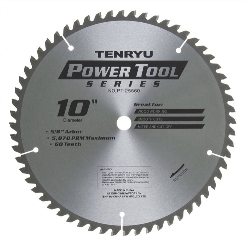 10x22 Miter Saw Blade 60T 5/8 Arbor M79143
