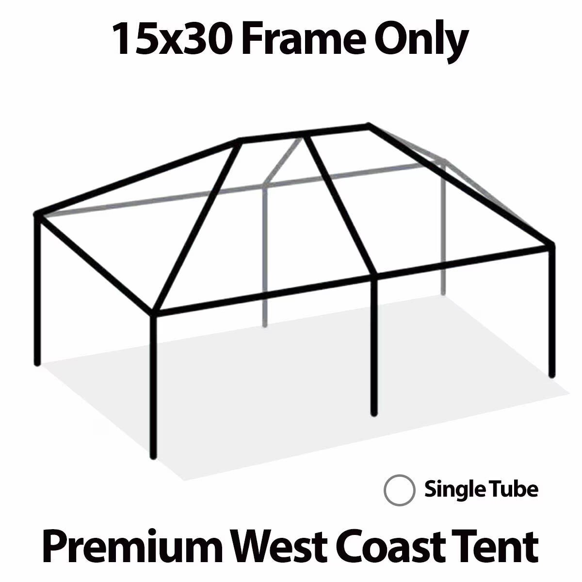 West Coast Tent Frame Only, 15 ft x 30 ft G8254