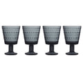 4 Pcs Dark Grey Glass C58296