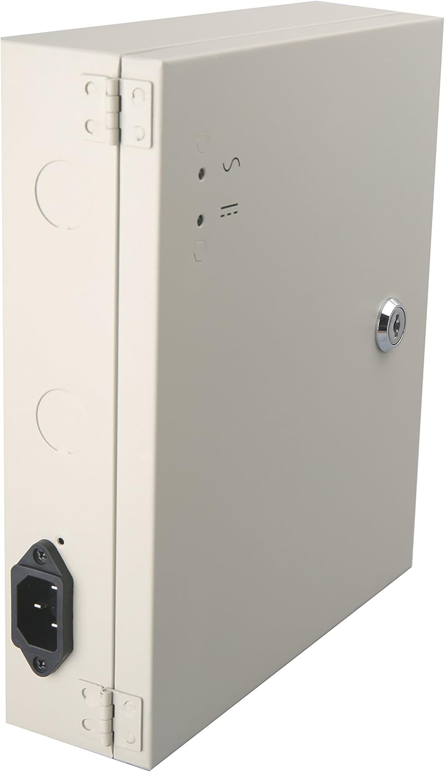 18 Channel DC12V 20 Amp Reset Fuse CCTV Power Box with AC Plug and Lock O355298
