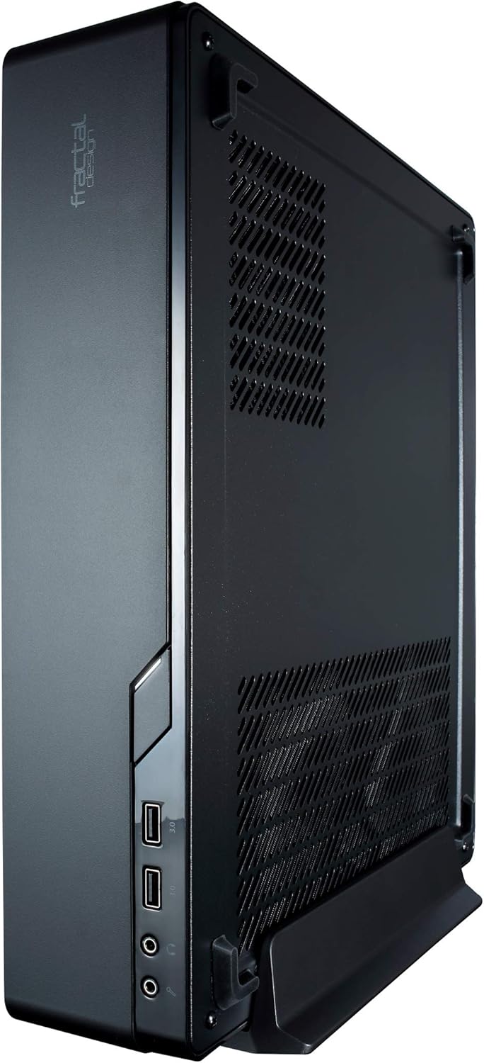Black Mini-ITX Slim Profile Computer Case with PCIE 3.0 Riser Card W271