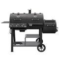 Black Charcoal and Gas Smoker & Grill W9766