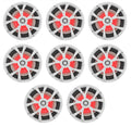 8x22 900 Watt White 2-Way Marine Boat Speakers with LED I7581
