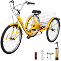 Adult Tricycle 26 inch 7-Speed 3 Wheel Cruiser Bike with Basket P825