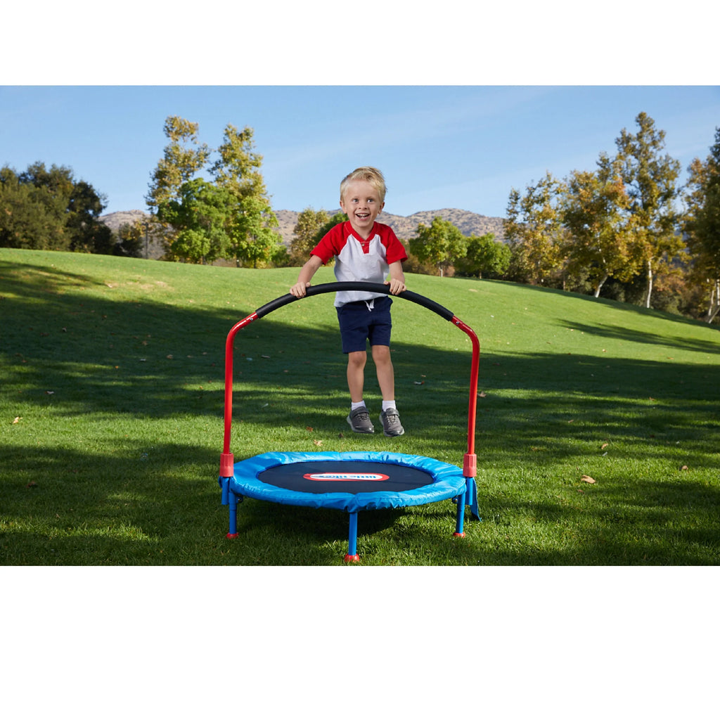 Blue 3-Foot Trampoline with Hand Rail O608503