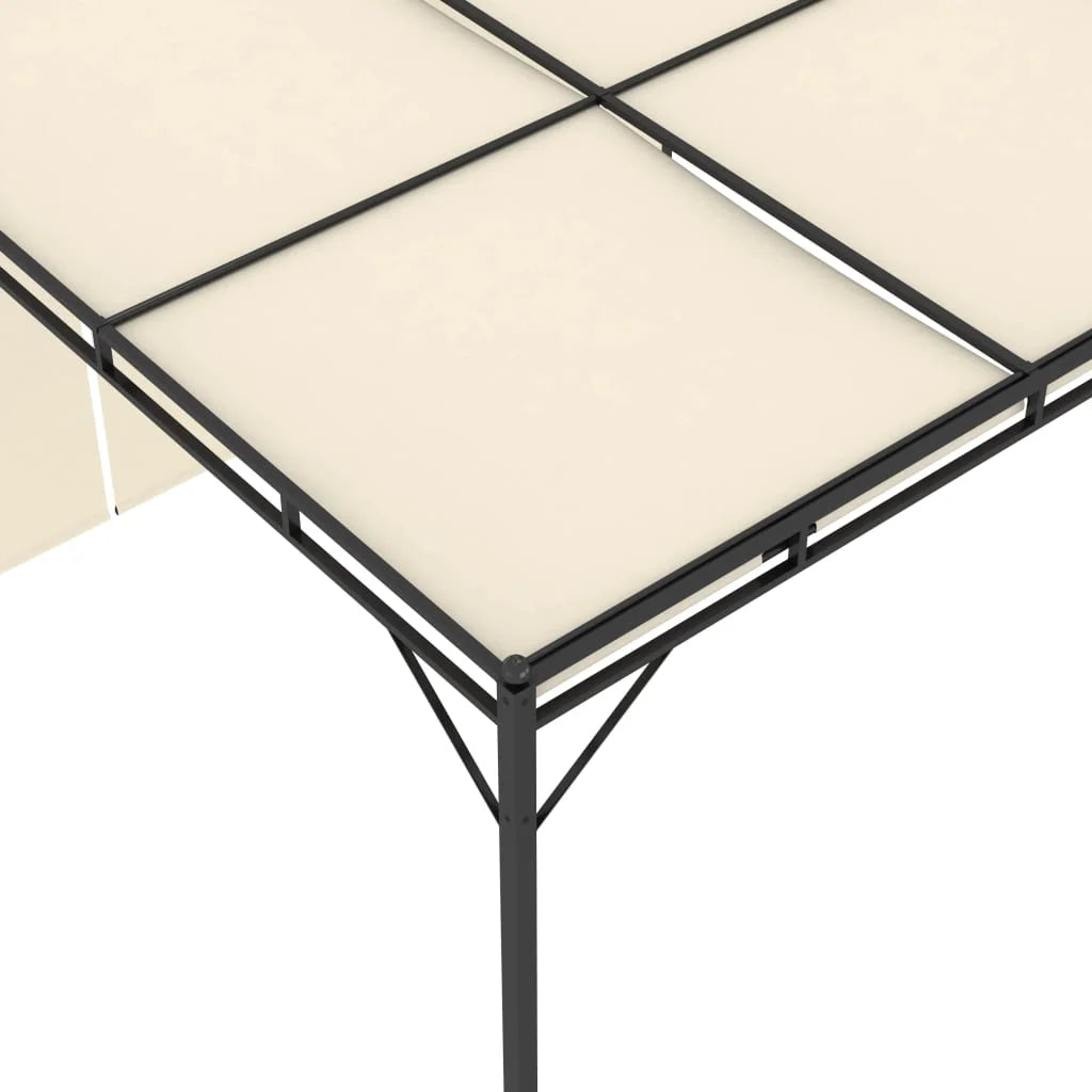 Cream Garden Gazebo with Side Curtain J9252