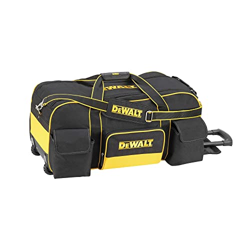 Yellow/Black Large 26-Inch Duffel Trolley Bag with Wheels T53205