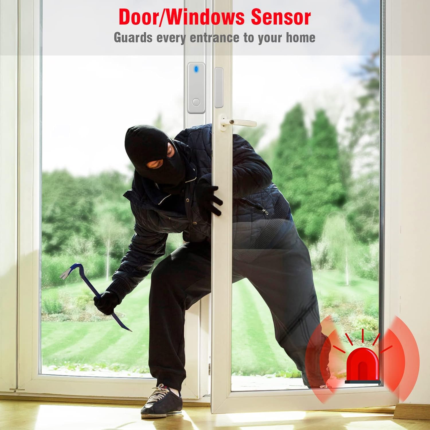 Wireless 9-Piece Home Security System with WiFi Y377515