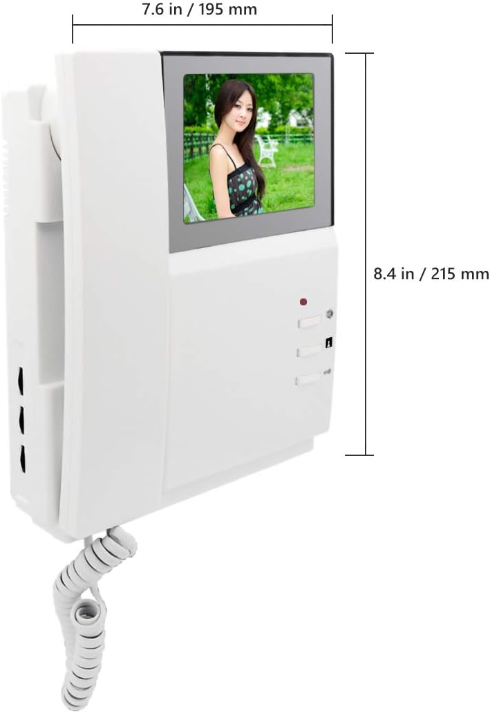 4.3 Inches Wired Video Door Phone System with LCD Monitor, IR Night Vision, Pack of 2 P109