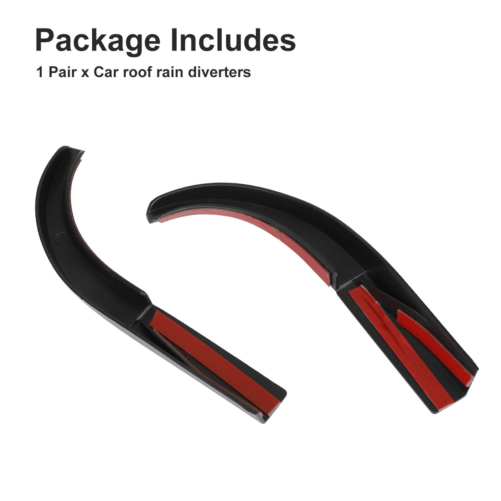 Car Roof Water Rain Diverter Gutter Extension W772333