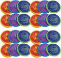 24 Pack Mini Pocket Frisbee (Blue + Green + Yellow) A45856