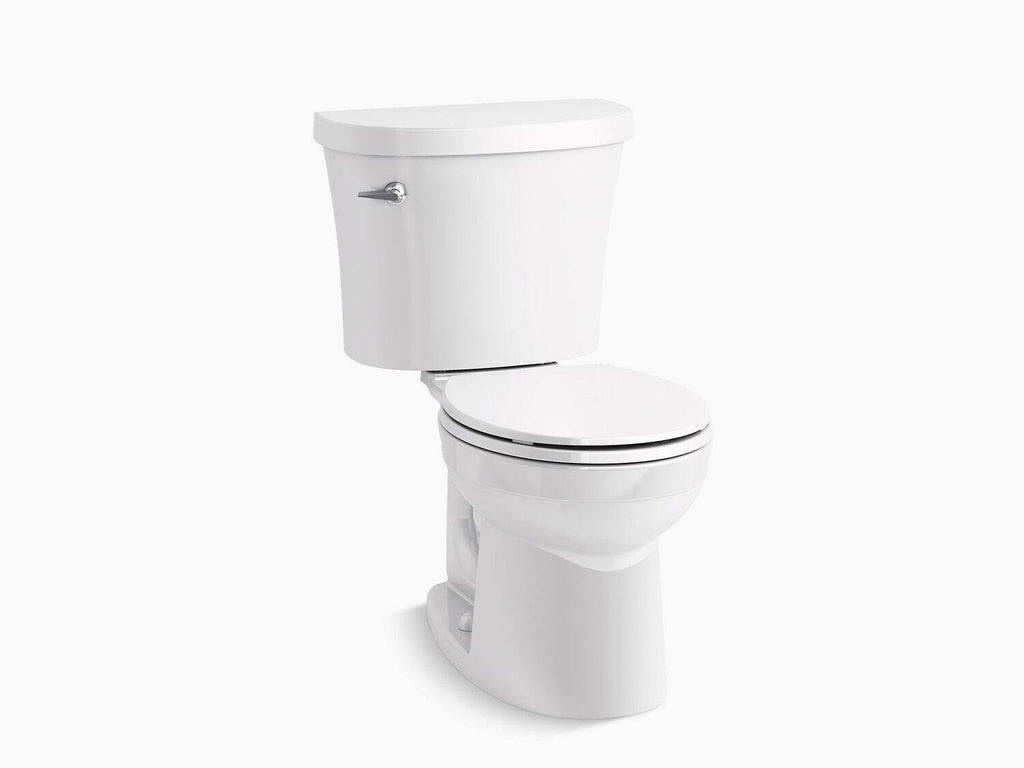 1.28 GPF Two Piece Round Toilet with Left Hand Lever White E6883