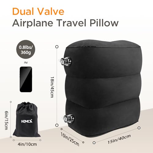 Inflatable Travel Foot Rest Pillow, Adjustable Height Leg Pillow B314