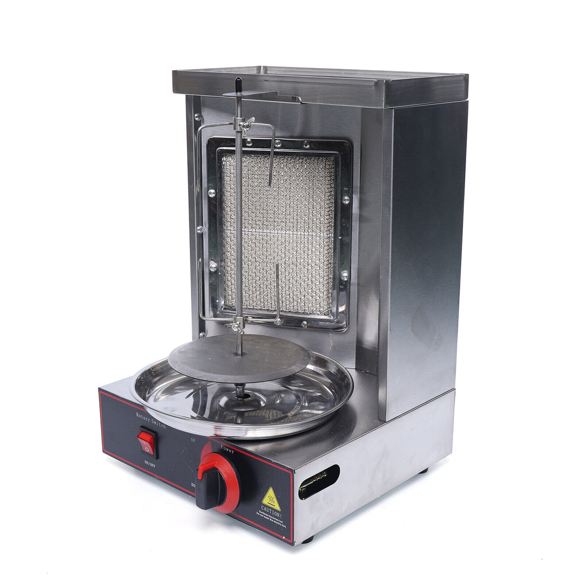 Stainless Steel Vertical Gas Broiler Shawarma Grill Machine D299578
