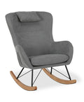 Gray Rocker Chair with Storage Pockets I320239