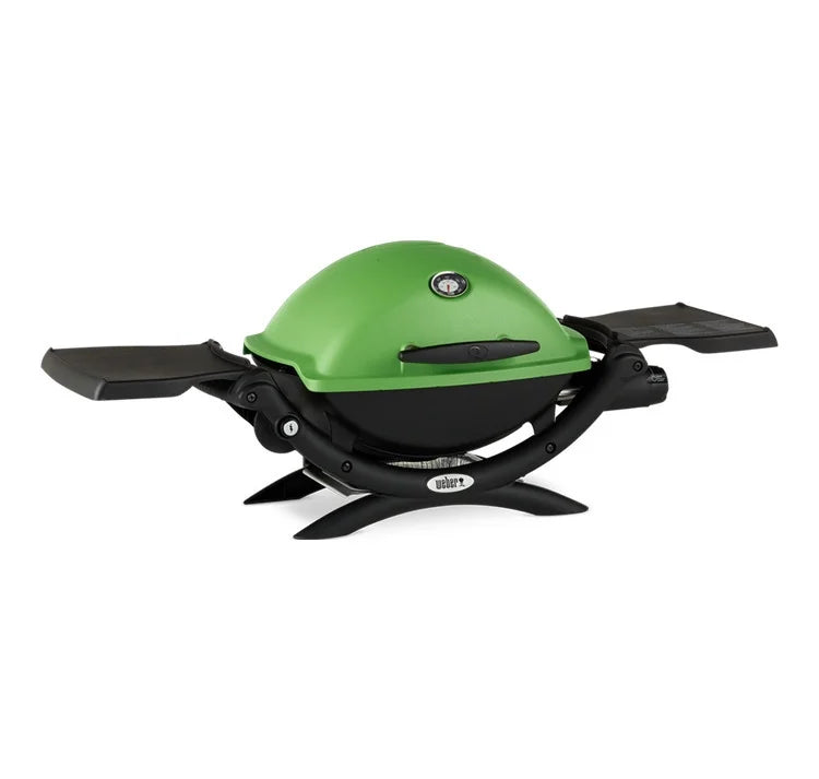 Green Liquid Propane Grill with Adapter Hose and Grill Cover B7154