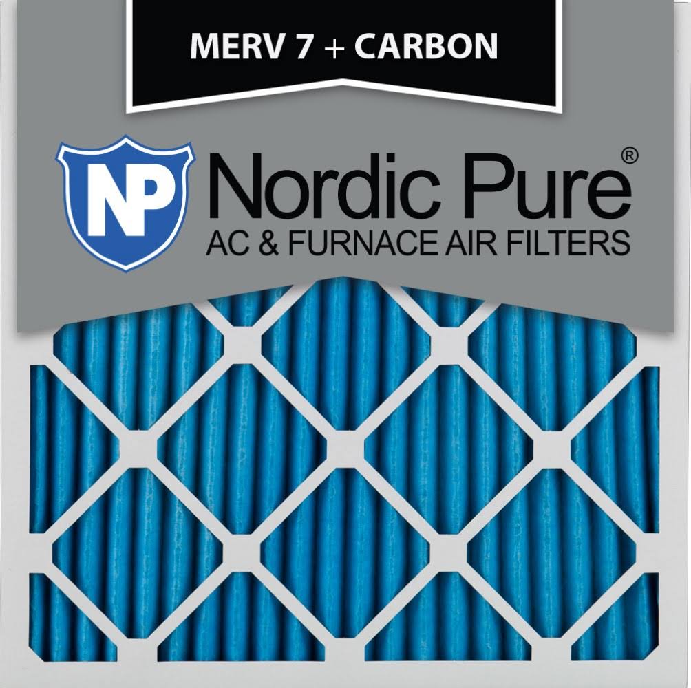 16x16x1 MERV 7 Carbon AC Furnace Air Filters, Qty 6 J5406