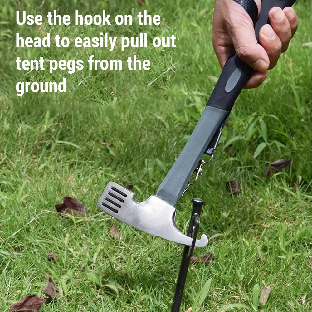 Steel Tent Stake Set with Hammer U95329