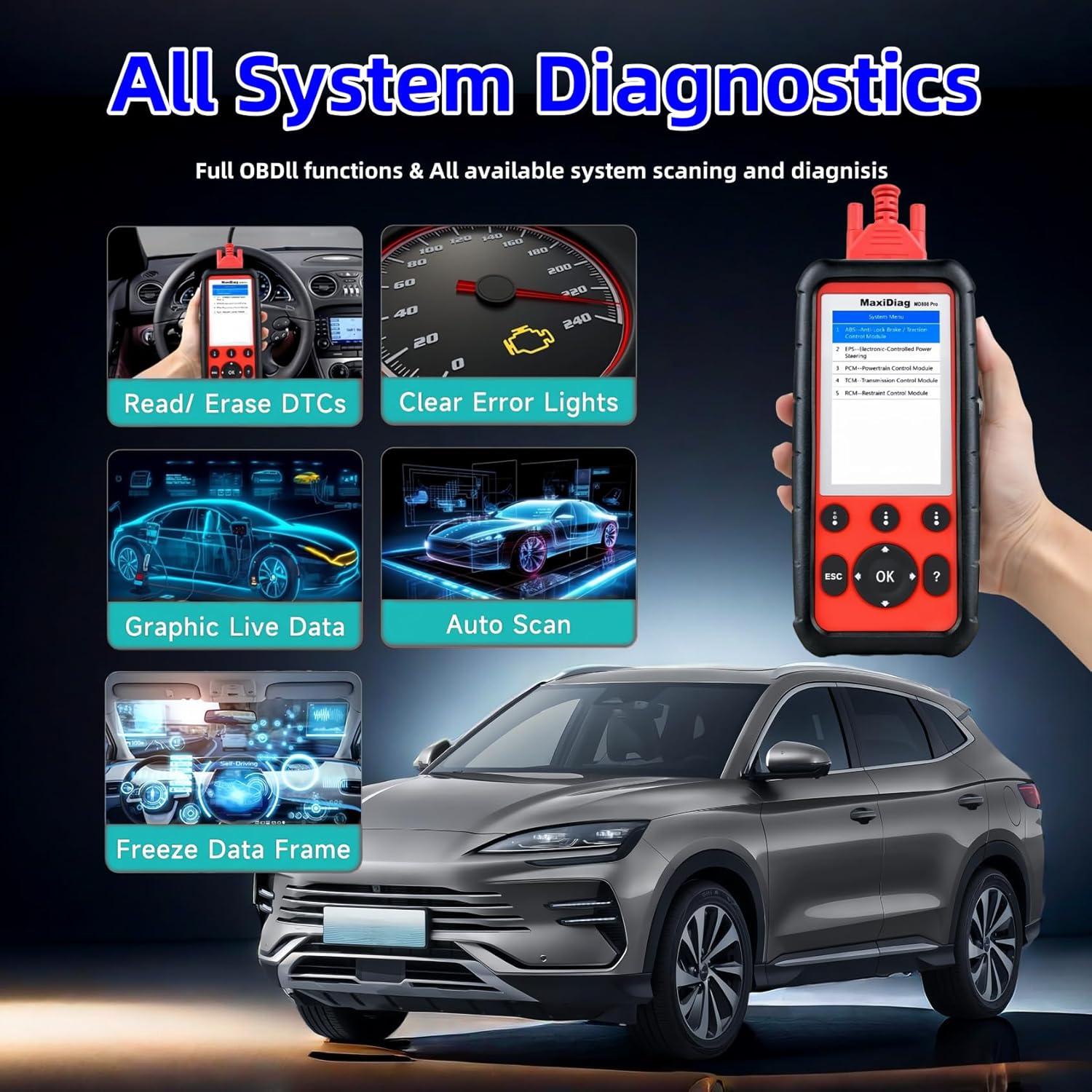 OBD2 Scanner Diagnostic Scan Tool M68622