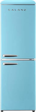 Blue 7.4 Cu Ft Retro Bottom Mount Refrigerator T405