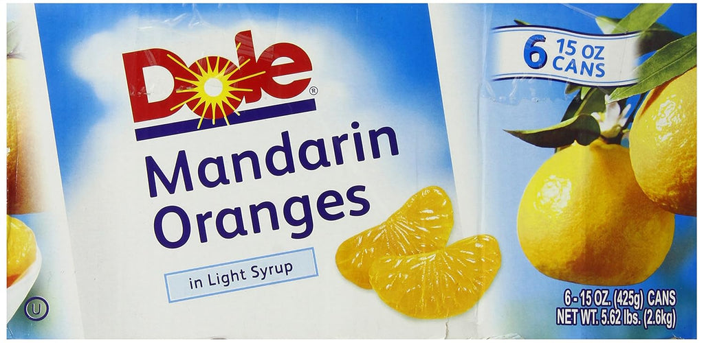 Mandarin Oranges in Light Syrup, 15 Ounce Cans (Pack of 6) V43671