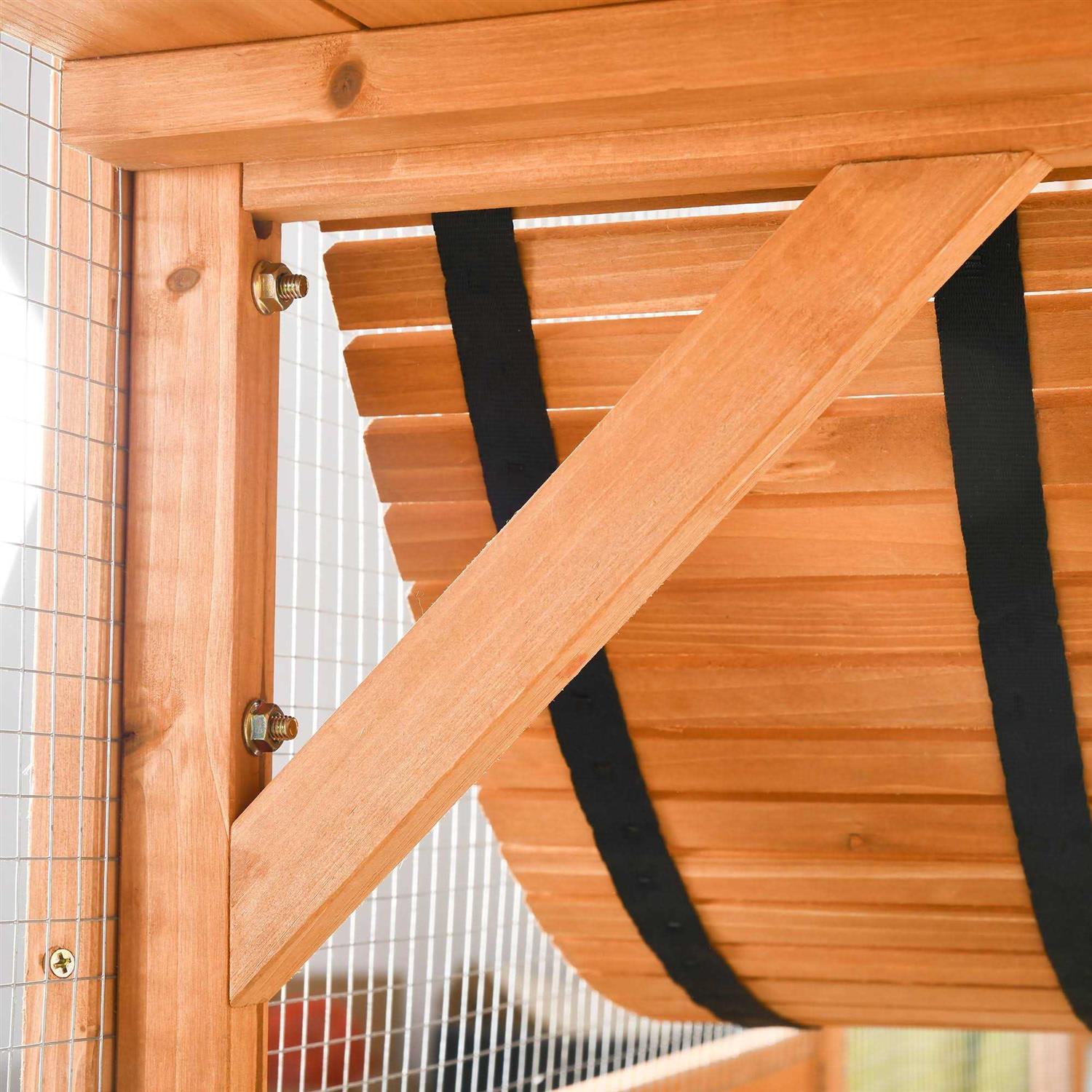 Outdoor Cat House Wooden Catio Z77344