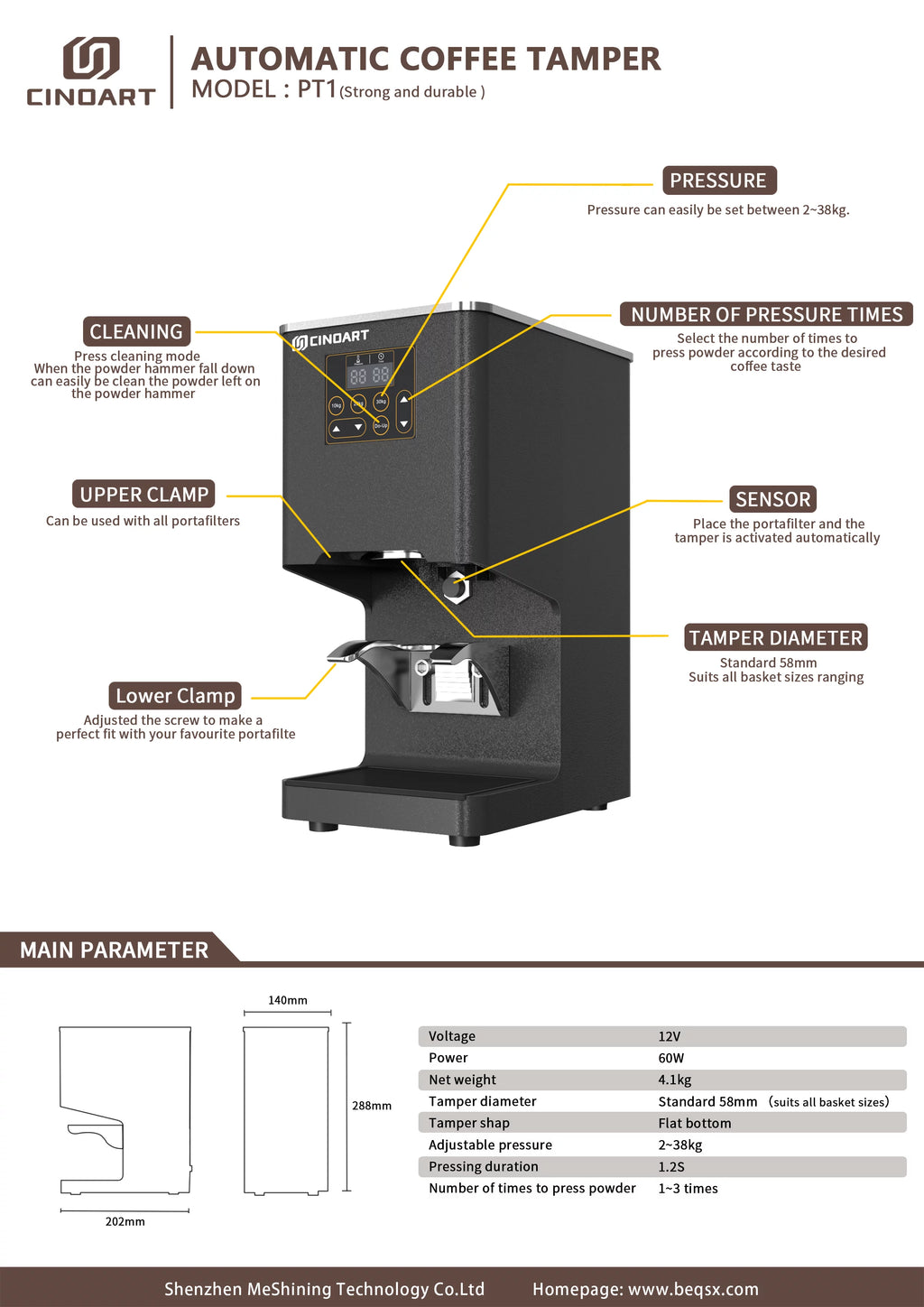 58mm Electric Coffee Tamper Machine I23879