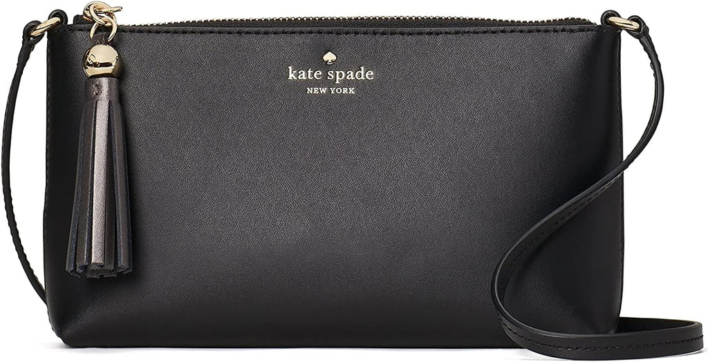 Black Leather Crossbody Bag O893
