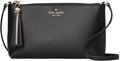 Black Leather Crossbody Bag O893