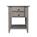 2 Drawer End Table Sandy Gray O565