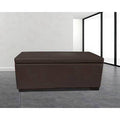 Dark Brown Storage Ottoman C114001