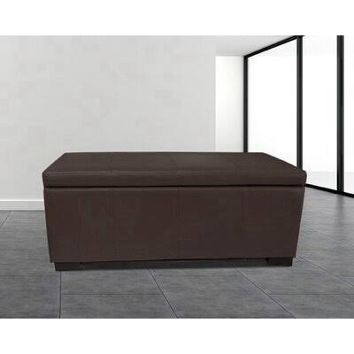 Dark Brown Storage Ottoman C114001