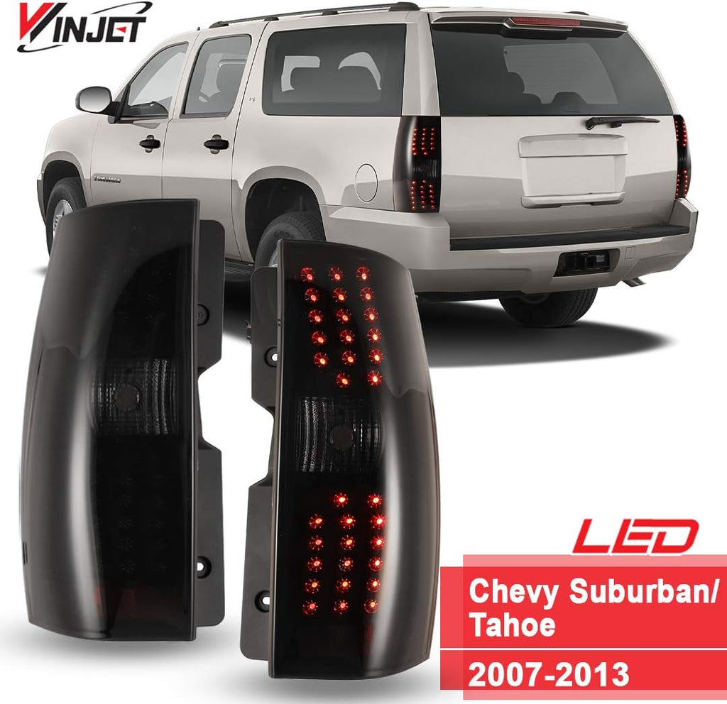 Chrome Housing Red Lens LED Tail Light S6914