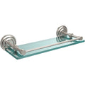 16x22 Tempered Glass Shelf with Gallery Rail Satin Nickel N452194