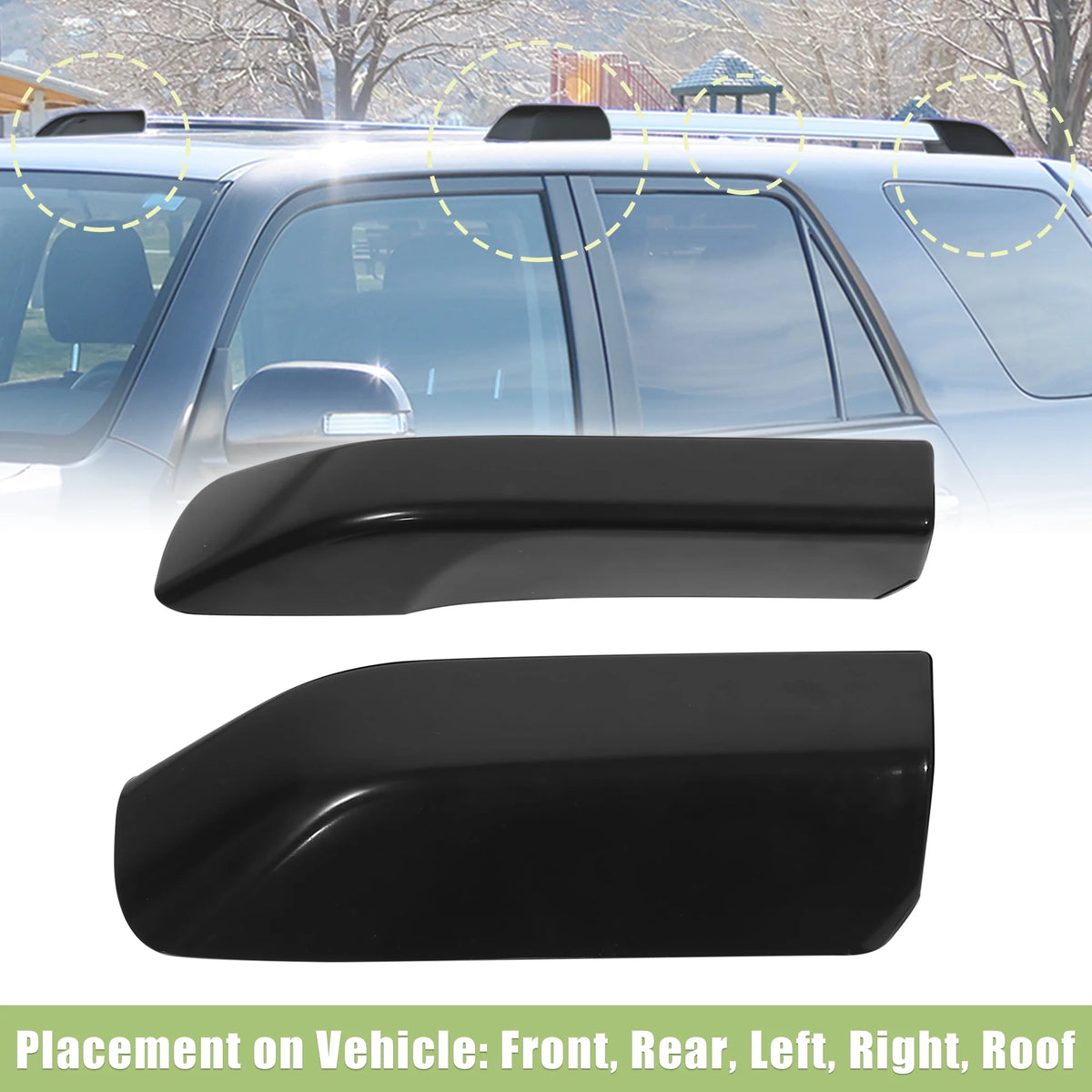 4pcs Roof Rack Rail Cover End Protection for Toyota 4Runner W614