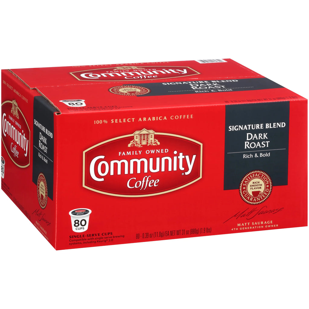 Dark Roast Coffee Single-Serve Cups 80 ct Box Q202299